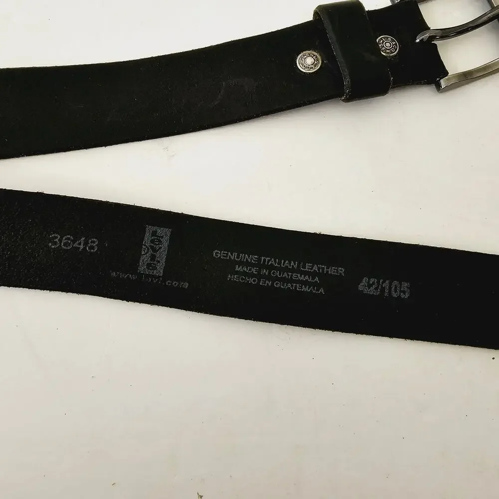Levi's Black Leather Belt 42